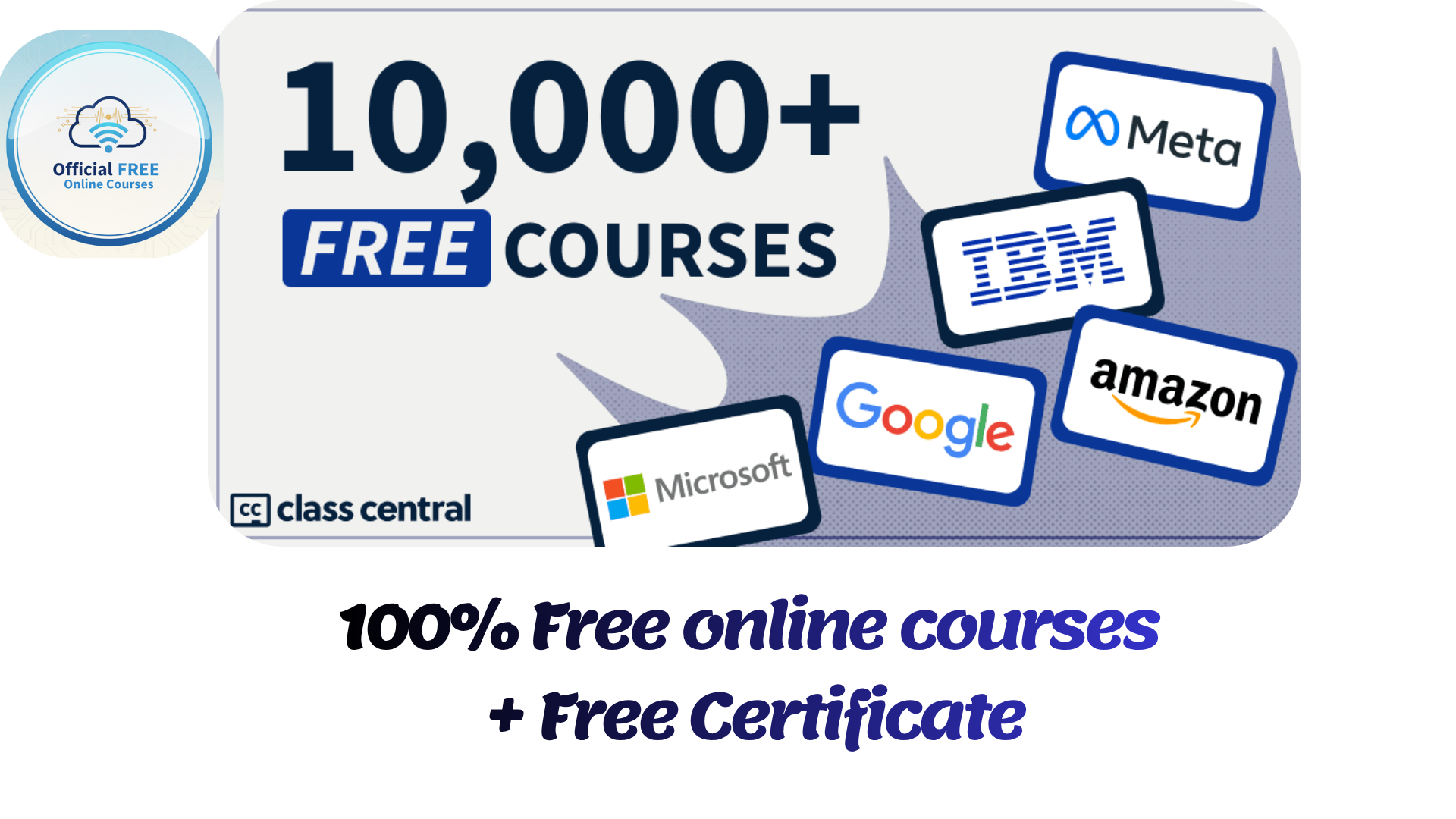Free online courses + Free Certificate 2026