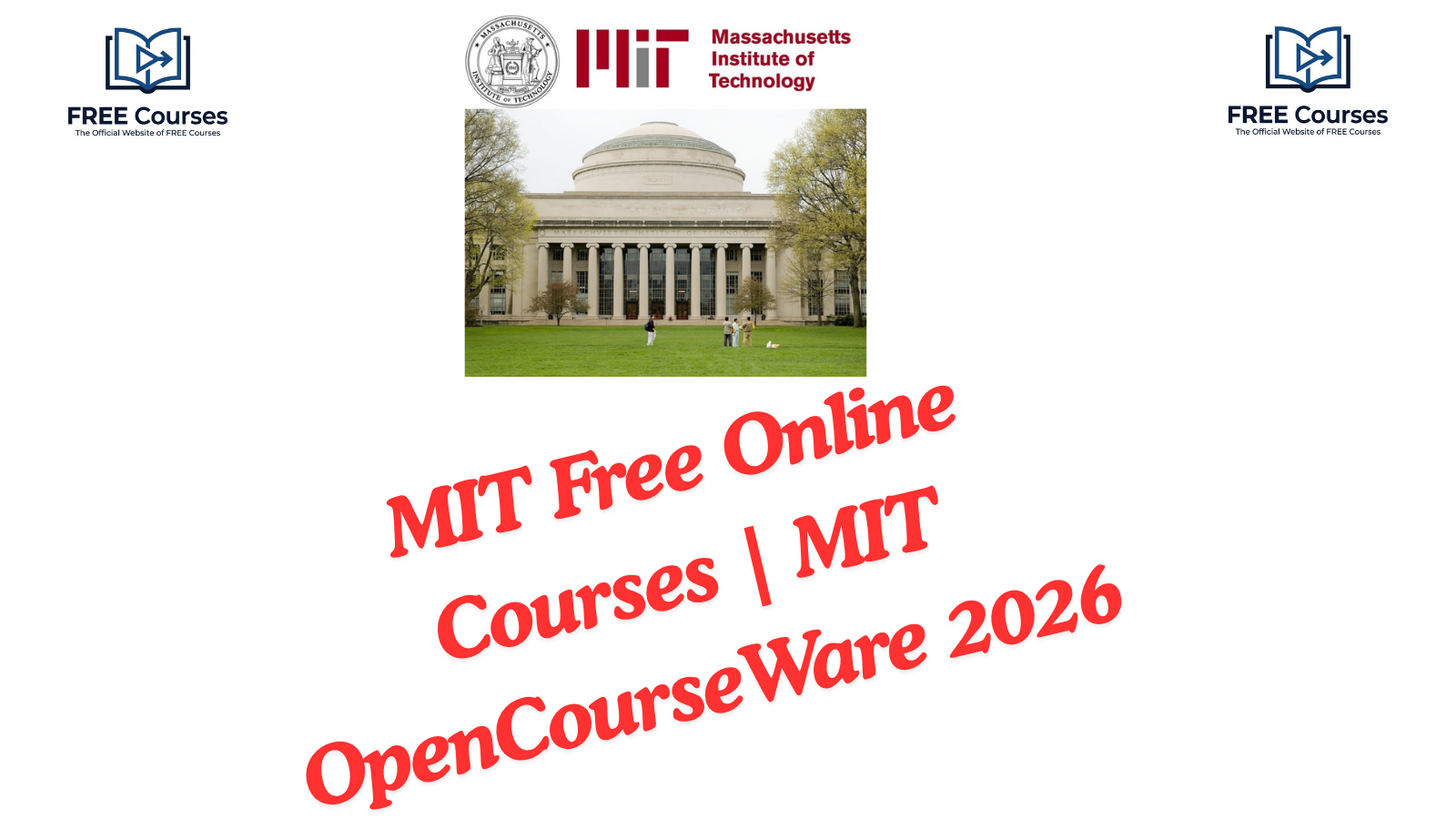 MIT Free Online Courses | MIT OpenCourseWare 2026