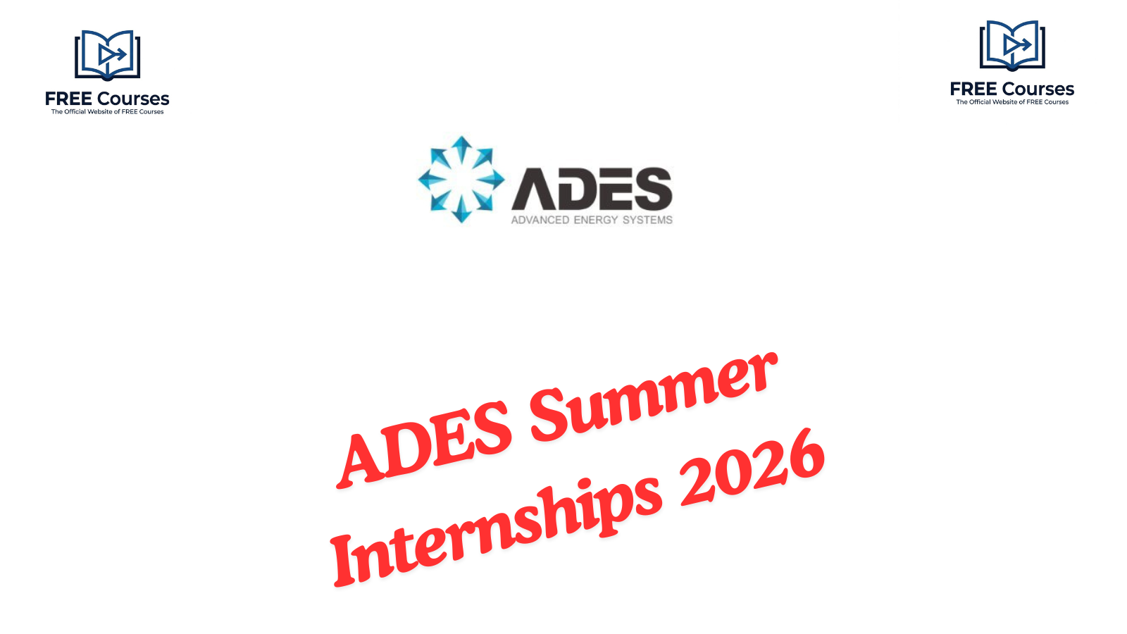 ADES Summer Internships 2026