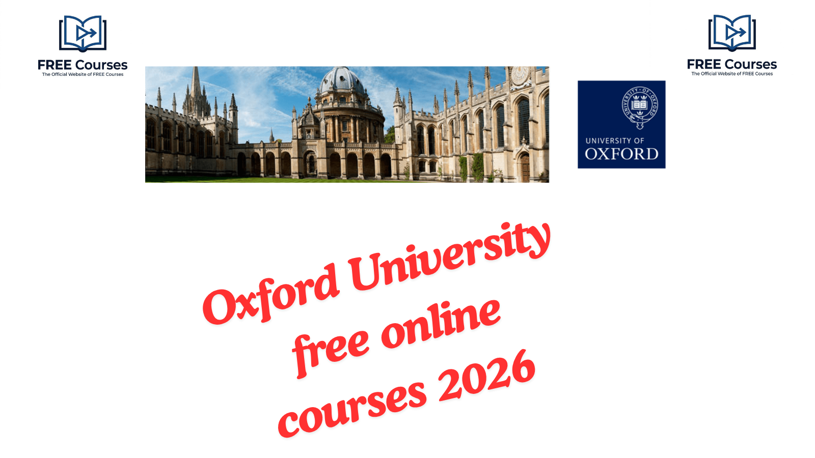 Oxford University free online courses 2026
