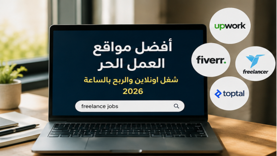 افضل مواقع العمل الحر توفر شغل اونلاين و المرتب بالساعة 2026