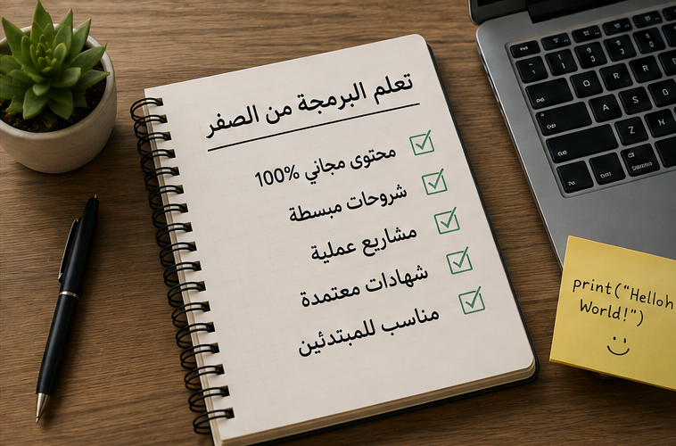 أفضل 10 كورسات مجانية لتعلم البرمجة للمبتدئين 2026