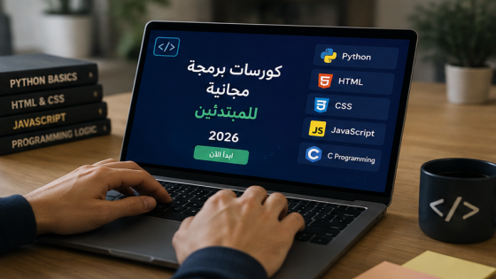 أفضل 10 كورسات مجانية لتعلم البرمجة للمبتدئين 2026