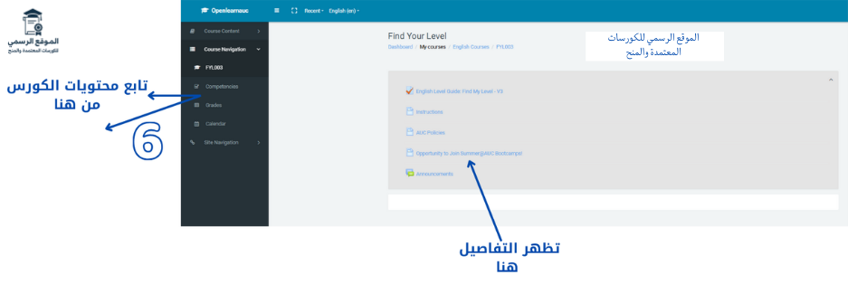 كورس الجامعة الأمريكية المجاني