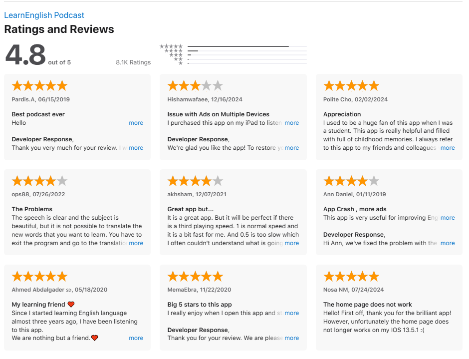 LearnEnglish Podcast App – British Council
